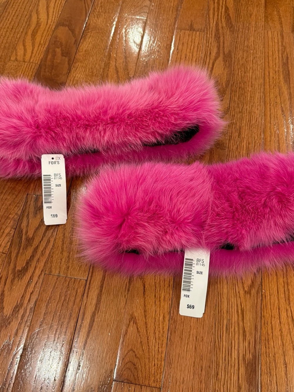 Bright Hot Pink Faux Fur Headband